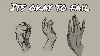 How to Draw Hands : Do The Hard Things First - A Timelapse
