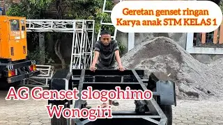 Geretan genset karya anak STM kelas 1 ,Geretan genset untuk genset mulai 20 kva - 80kva
