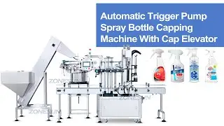 How To Use ZS-XG445A Trigger Pump Spray Caps Capping Machine