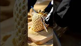 Satisfying Sand Strawberry Cutting ASMR