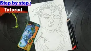 Buddha Drawing || How to Draw Lord Buddha || Buddha Purnima Drawing || Gautam Buddha Drawing Drawing
