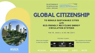 UN CSocD 61 Side Event:  Global Citizenship to Rebuild Eco-friendly Sustainable Cities