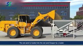 Dry mortar plant 3D video