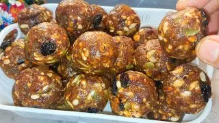 Healthy Dry Fruit & Gondh Laddu || Energy Balls Recipe without Sugar @ZaikaMaker 
