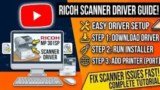 Ricoh Aficio MP 301SP/301SPF Scanner Driver Installation