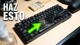 Cómo limpiar teclado mecánico muy simple y sin sacar las teclas   #gamers  #redragon #keyboard