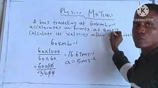 Physics. Jamb past questions under motion solved