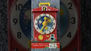 Fisherprice music box teaching clock - vintage 1960&rsquo;s