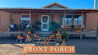 Creating a Welcoming Fall Front Porch | Country Front Porch | Mobile Home Front Porch