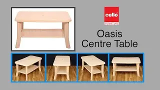 Cello Oasis Plastic Dining Table for Home and commercial usage , How to assemble demo video in Hindi