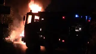 [INCENDIO AUTOVETTURA] ARRIVO APS VVF SARONNO IN SIRENA + APS VVF LEGNANO IN SIRENA (gerenzano)