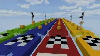 ماين كرافت:سباق اللاكي بلوك مع اخوي