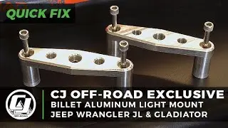 Jeep JL Wrangler/Gladiator | Billet Aluminum Light Mounts