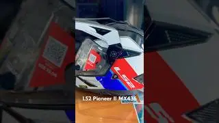 LS2 Helmet MX436 PIONEER II RALLY RED WHITE BLUE unboxing #ls2helmet #helmet #bmwg310gs #adventure