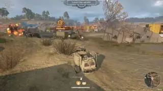 Crossout tryb PvE Convoy mapa Eastern Array poziom Medium
