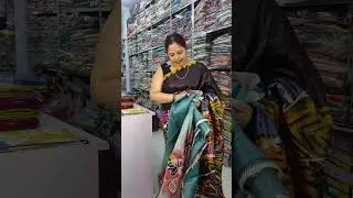 Pure Bishnupuri Silk Hand Print Saree | Elegant Traditional Collection | Durga Puja Special