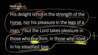 What Will Please God? Psalm 147:10&ndash;11