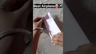 world's best paper airplane tutorial 🤗✈️, viral circular airplane tube paper plane#shorts