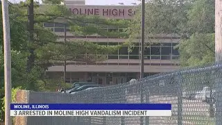 2 men, teenage girl arrested in Moline High School burglary, vandalism investigation