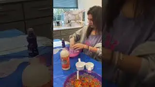Friends making slime!