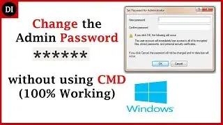 How to Change Administrator Password on Windows 10, 8, 7 with no software, CD, CMD 2017 | Deep Info