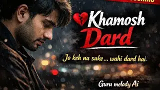 Khamosh Dard 💔 | Heart Touching Sad Song | Male Version | Guru melody Ai