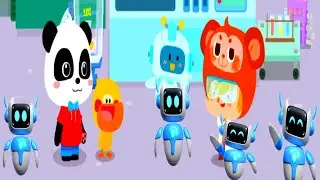 Detective 🕵️&zwj;♂️ Little Panda Help Monkey Finding Differences Robot Change Different Look #kidsfamily