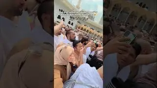 very emotional moment to seeing the Kaaba first time #viralvideos #harmainlive #hajj2025 #kaaba