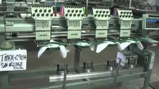 Tajima TMFX-C904 Embroidery Machine Function Test