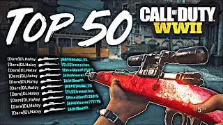TOP 50 BEST COD:WW2 SNIPER KILLFEEDS + TRICKSHOTS! [INSANE COMMUNITY MONTAGE]