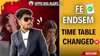 SPPU Endsem Exam Time Table Changed😱I FE Timetable Changed |2019 Pattern Watch Now I #sppu #college