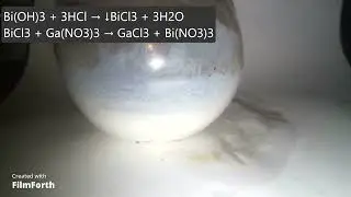 Галлий реагирует с ВОДОЙ? Качественная реакция! Gallium reacts with water? Test!