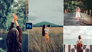 1-minute photoshop tutorial | Cinematic color grading effect in photoshop