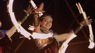 Performers play with fire at Kiev Fire Fest in Ukraine
