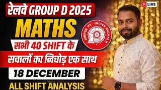 Group D Math Analysis Today | RRB Group D Exam Analysis 2025 |