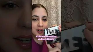 Probando el colorete iluminador de @Fenty Beauty Ginger Binge / Moscow Mule. #fentybeauty #colorete
