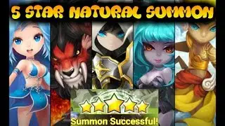 F2PG Summoners War - Five Star Natural Summon Live! Summoners War: Twitch Broadcast #5