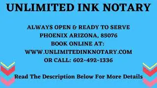 Notary Public Phoenix Arizona 85076 - Open Late & After Hours | Mobile Notary Services AZ.