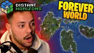 ENTRANDO no FOREVER MAPA com o MOD DISTANT HORIZONS