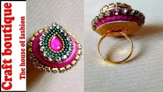 HOW TO MAKE SIMPLE SILK THREAD PARTY WEAR RING