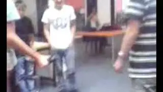 Peter on the unicycle