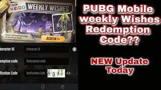 Pubg Mobile weekly Wishes Redemption Code For Free || AH Technical