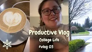 Spend a Productive Day With Me | College Vlog