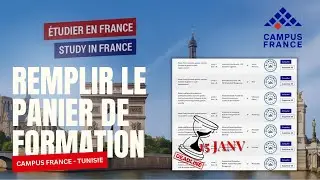 Campus France Tunisie : Comment remplir le panier de formation (Hors DAP)| كيفية إضافة الجامعات