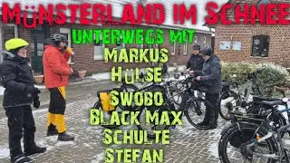 M&uuml;nsterland E-Bike Winter-Tour im Schnee 🚴&zwj;♂️🥶🌨❄️