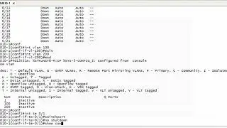 DELL EMC Networking S Series VLAN Tagged Untagged