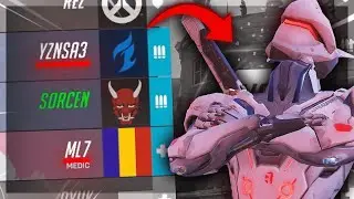 Rank 1 Genji CARRIES the Rank 1 Pharah and Support | NECROS GAMEPLAY