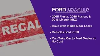 Over 45,000 Ford vehicles recalled over door latch issues