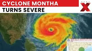 Cyclone Montha Turns Severe Near Andhra Coast | Heavy Rain, 100 kmph Winds Expected Tonight