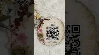 resin art || customized qr code || #resinart #diy #shorts #viral #craft